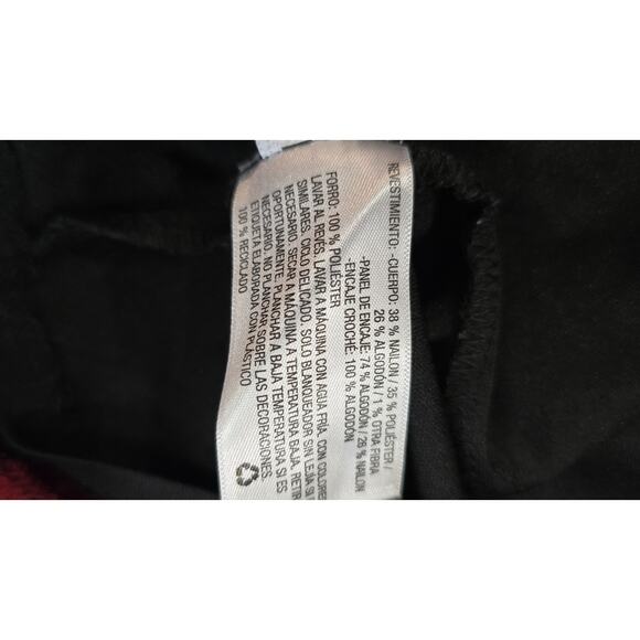 XHILARATION Mystic Red Black Crochet Lace Overlay Mini Dress Juniors Size Large - Picture 10 of 13